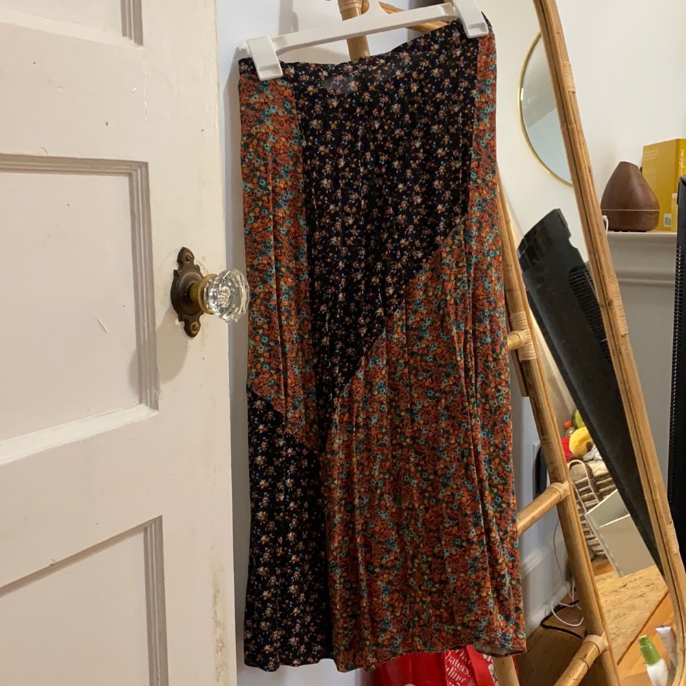 Urban outfitters floral midi skirt